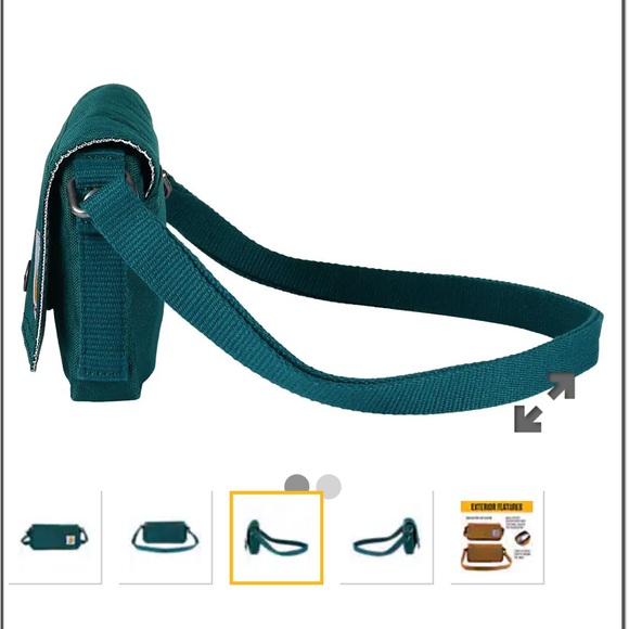 Carhartt Teal Crossbody Belt Bag - Picture 5 of 7